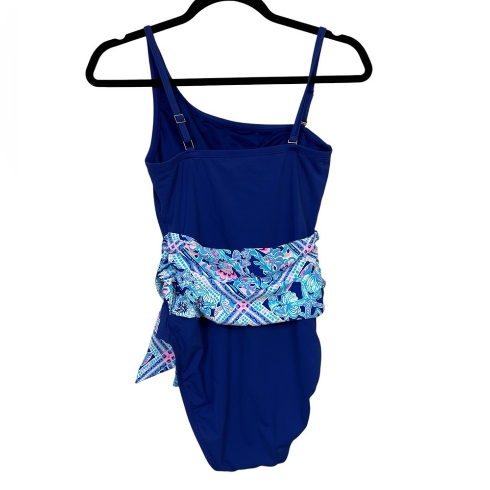 Lilly Pulitzer Womens Natalya One Piece Swimsuit Lapis Lazuli Size 2 - Picture 2 of 6
